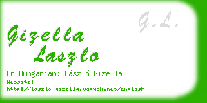 gizella laszlo business card