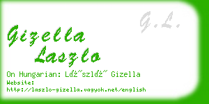 gizella laszlo business card